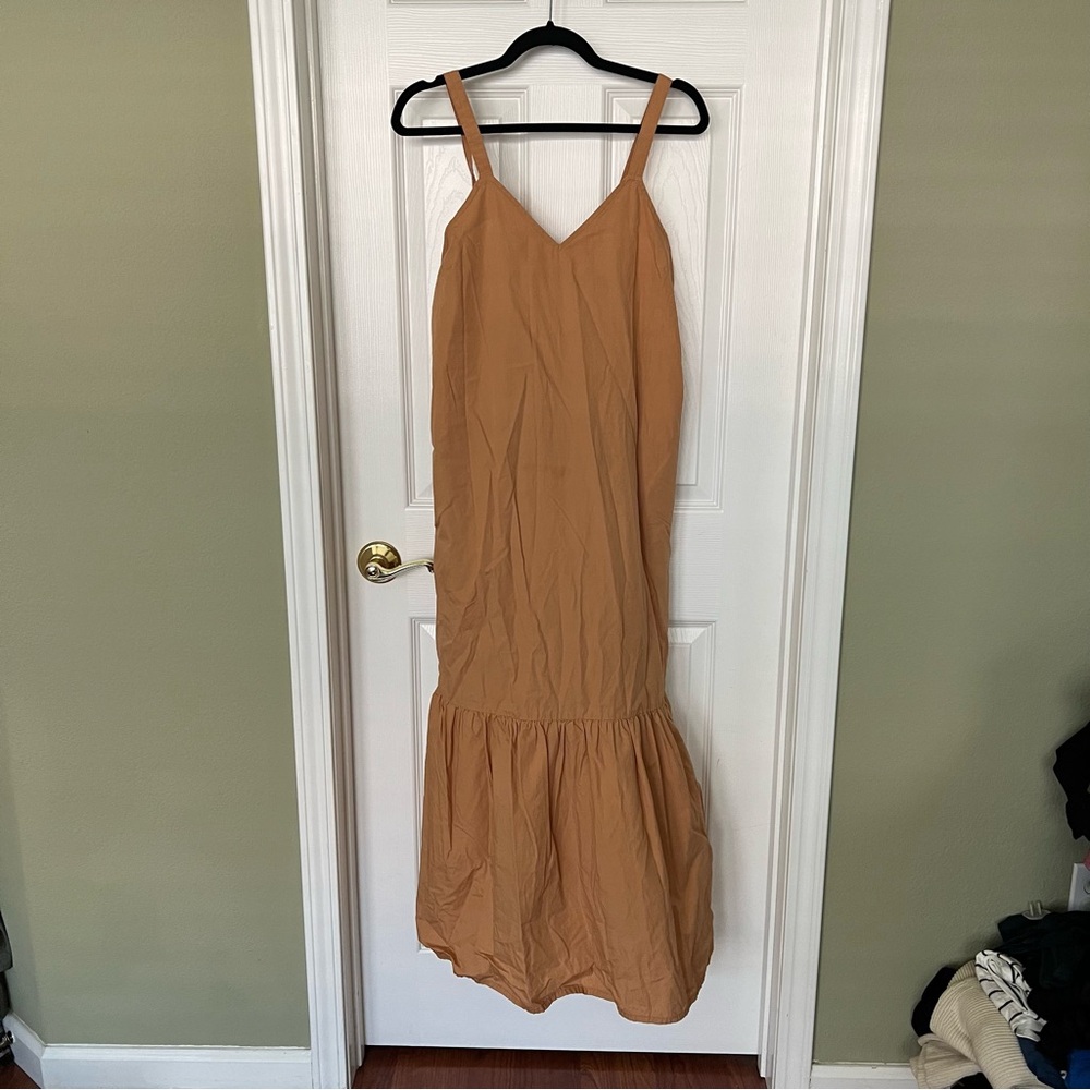 Amazon theDrop Cotton Maxi Dress - size MEDIUM
